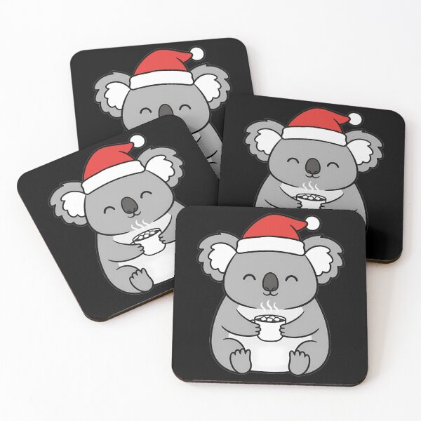 Item preview, Cute Kawaii Santa Koala Drinking Hot Cocoa designed and sold by k3rstman1.