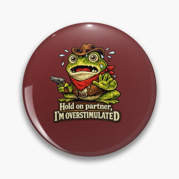 Item preview, Hold on partner, I'm overstimulated  designed and sold by LaffinLair.