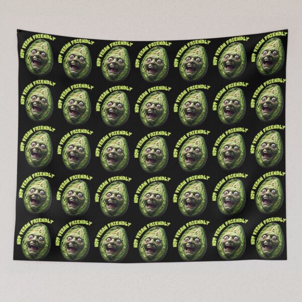 Item preview, Not Vegan Friendly | Gory Avocado Zombie Satire designed and sold by EllaWerk.