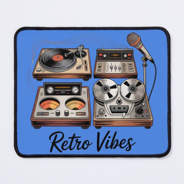 Item preview, Vintage Audio Equipment Retro Music Illustration designed and sold by DJ-Portable.