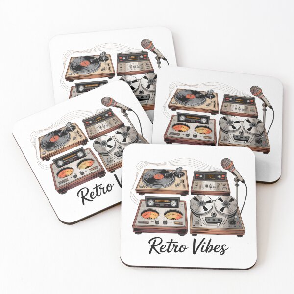 Item preview, Vintage Audio Equipment Retro Music Illustration designed and sold by DJ-Portable.
