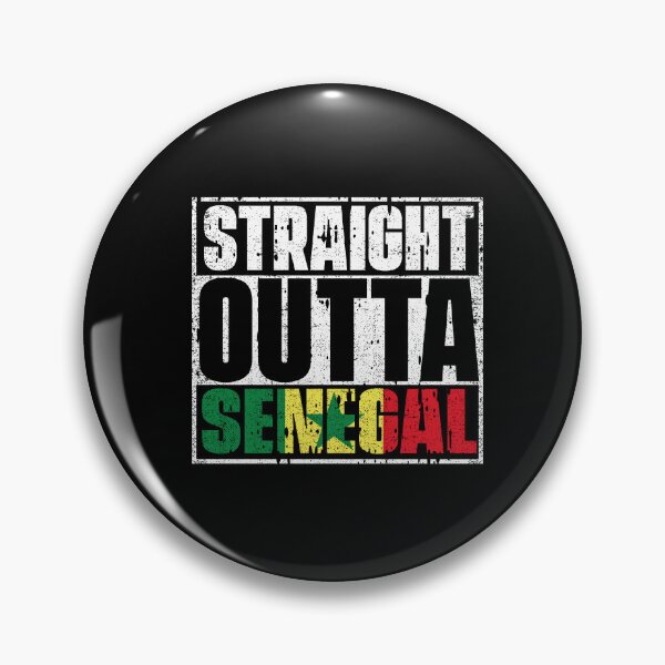 Item preview, Straight Outta Senegal Flag designed and sold by CosmoKitsch.
