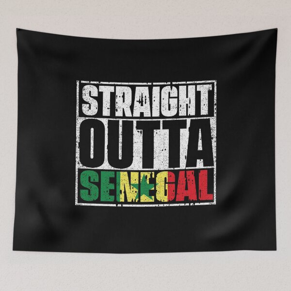 Item preview, Straight Outta Senegal Flag designed and sold by CosmoKitsch.