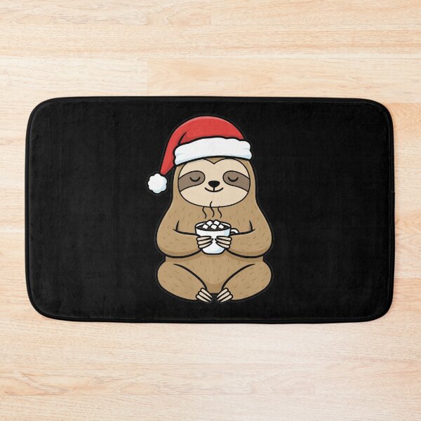 Item preview, Cozy Christmas Sloth with Hot Chocolate Mug designed and sold by k3rstman1.