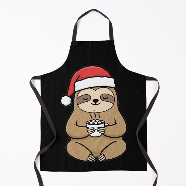 Item preview, Cozy Christmas Sloth with Hot Chocolate Mug designed and sold by k3rstman1.