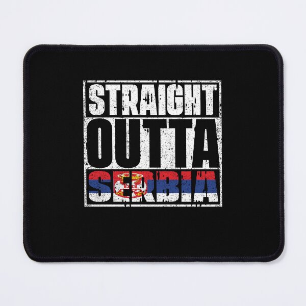 Item preview, Straight Outta Serbia Flag designed and sold by CosmoKitsch.
