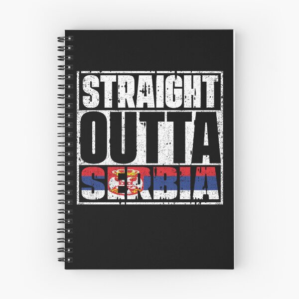 Item preview, Straight Outta Serbia Flag designed and sold by CosmoKitsch.