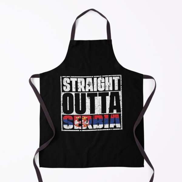Item preview, Straight Outta Serbia Flag designed and sold by CosmoKitsch.