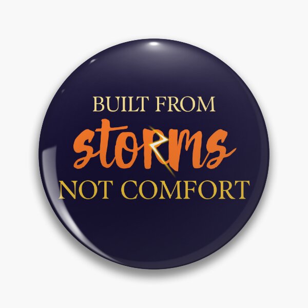 Item preview, Built From Storms Not Comfort Motivational Grit Graphic designed and sold by LoudVictory.