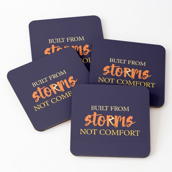 Item preview, Built From Storms Not Comfort Motivational Grit Graphic designed and sold by LoudVictory.