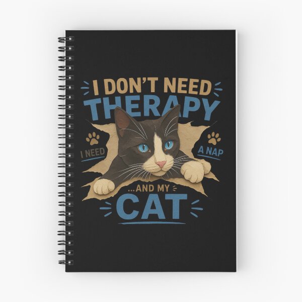 Item preview, I Don’t Need Therapy Funny Cat Meme | I Need A Nap And My Cat Humor Design designed and sold by IdentityThread.