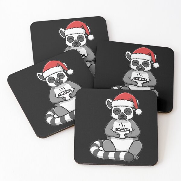 Item preview, Cute Christmas Lemur with Hot Chocolate Cocoa designed and sold by k3rstman1.