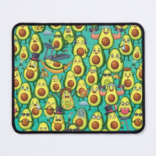 Item preview, Avocado Personality Pattern designed and sold by Imaginarium of Chaos falcon88 .