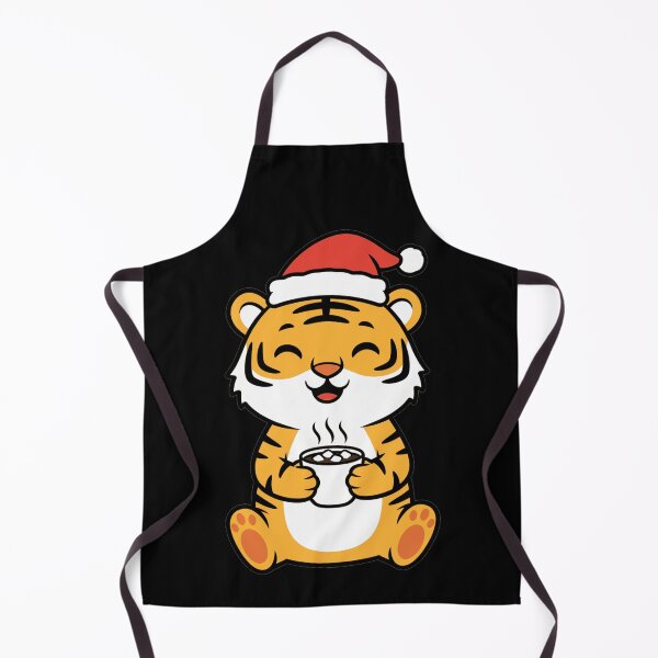 Item preview, Kawaii Christmas Tiger Drinking Hot Cocoa designed and sold by k3rstman1.