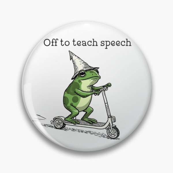 Item preview, Speech Therapist SLP Communication Specialist Frog Scooter Speech Language Pathologist designed and sold by Thread&Fable.