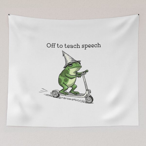 Item preview, Speech Therapist SLP Communication Specialist Frog Scooter Speech Language Pathologist designed and sold by Thread&Fable.
