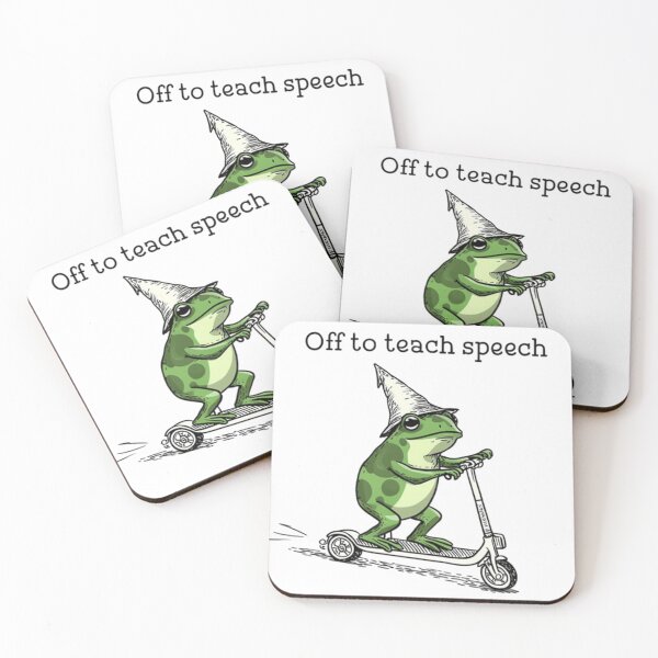 Item preview, Speech Therapist SLP Communication Specialist Frog Scooter Speech Language Pathologist designed and sold by Thread&Fable.