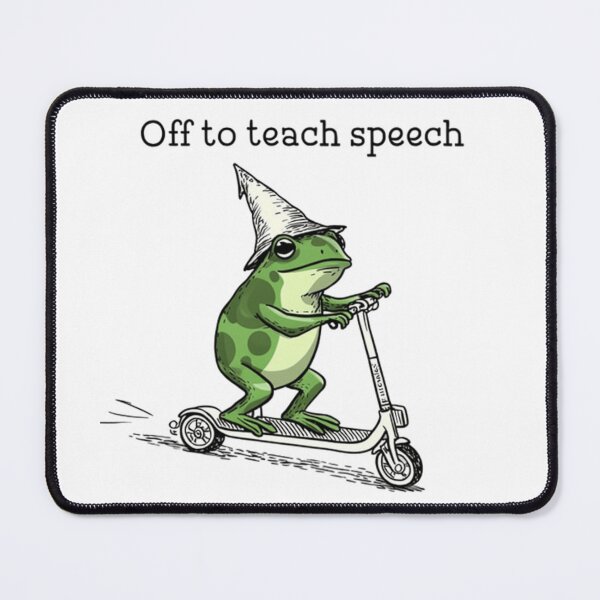 Item preview, Speech Therapist SLP Communication Specialist Frog Scooter Speech Language Pathologist designed and sold by Thread&Fable.