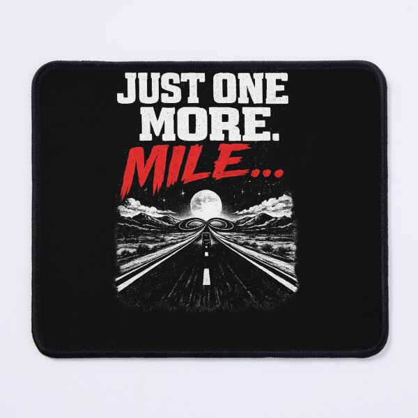 Item preview, Just One More Mile Funny Truck Driver Shirt Tired Trucker Night Driving Design designed and sold by Timeless Junction.