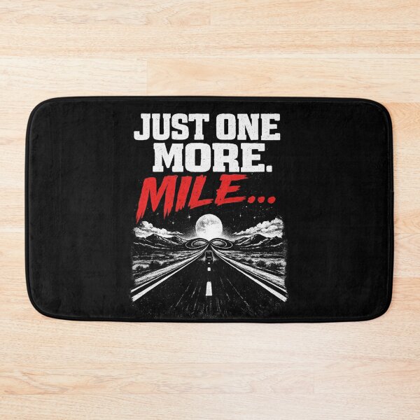 Item preview, Just One More Mile Funny Truck Driver Shirt Tired Trucker Night Driving Design designed and sold by Timeless Junction.