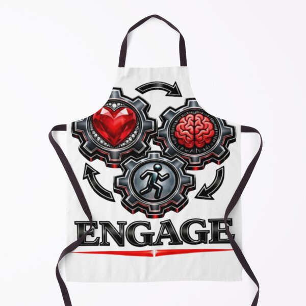 Item preview, Engage Your Mind Body Heart – Brain vs Heart Motivation | Discipline & Growth Mindset Design designed and sold by Be-You-Vibes.