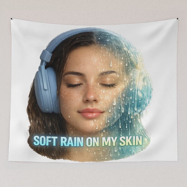 Item preview, Soft Rain on My Skin — Liquid DNB Symbiosis designed and sold by  ZenRave Designs.