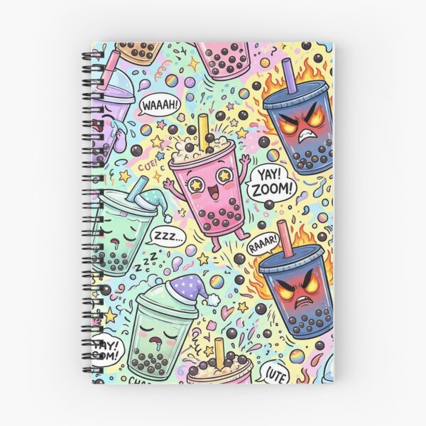 Item preview, Boba Tea Character Pattern designed and sold by Imaginarium of Chaos falcon88 .