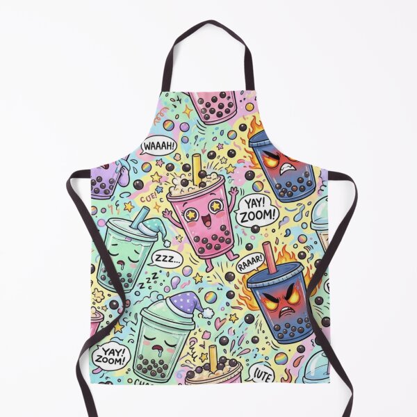 Item preview, Boba Tea Character Pattern designed and sold by Imaginarium of Chaos falcon88 .