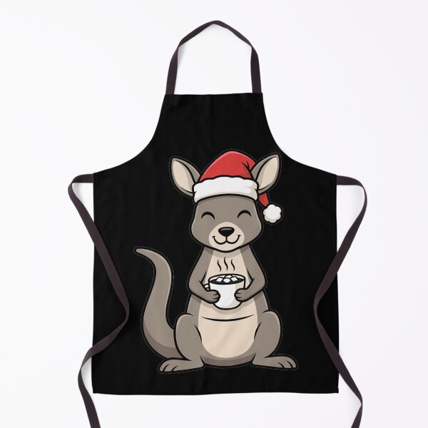 Item preview, Cute Christmas Kangaroo Wearing Santa Hat With Cocoa designed and sold by k3rstman1.