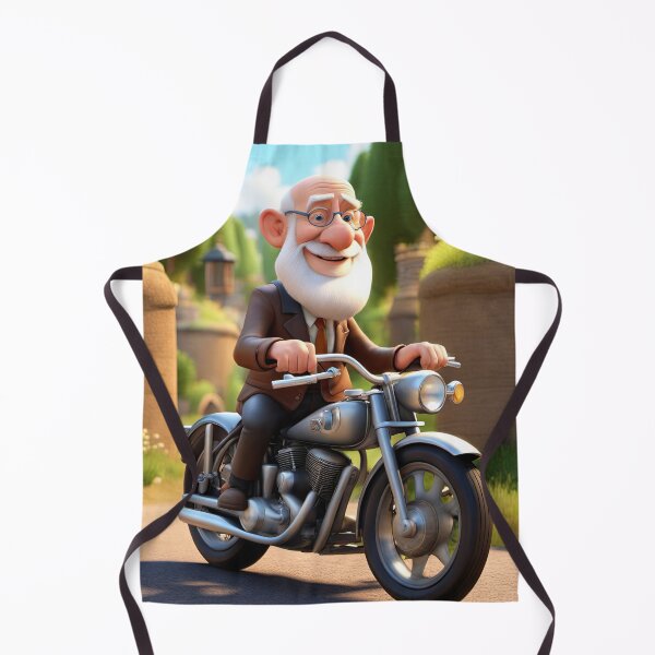 Item preview, Old Man riding a Motorcycle designed and sold by Colin Bentham.