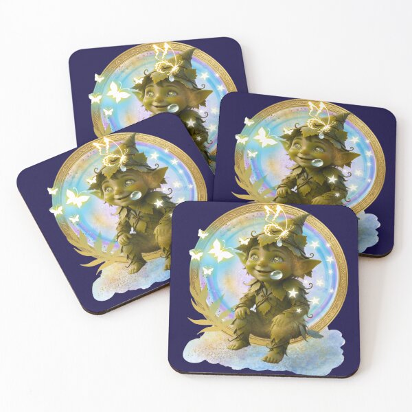 Item preview, Forest Baby Spirit: Gilded Nature Guardian designed and sold by Diseño que alegran tu día.