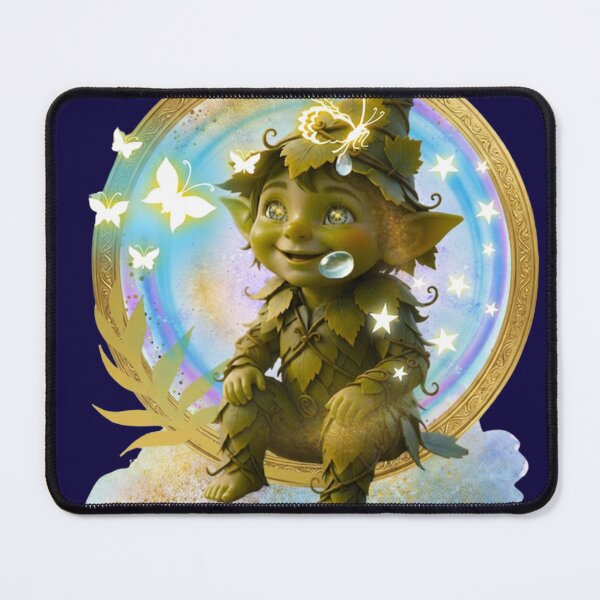 Item preview, Forest Baby Spirit: Gilded Nature Guardian designed and sold by Diseño que alegran tu día.