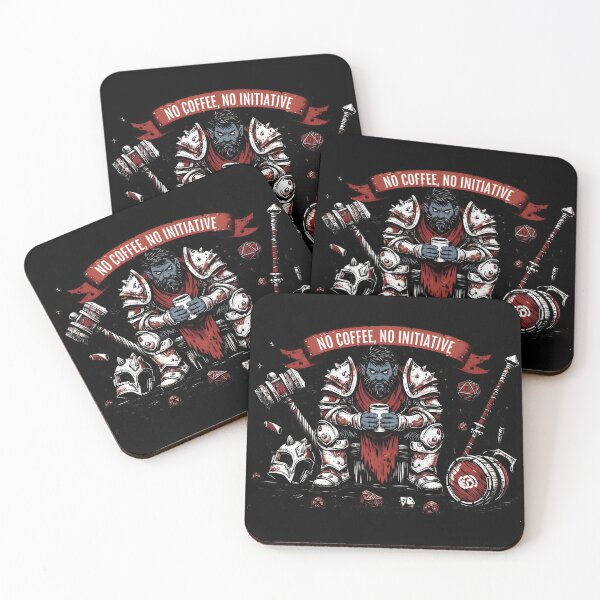 Item preview, No coffee, no initiative, dnd coffee designed and sold by Boardgameo.
