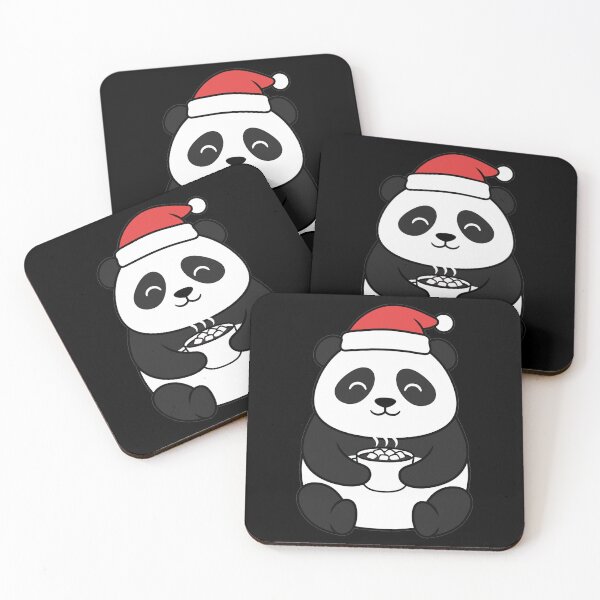 Item preview, Cute Kawaii Christmas Panda with Hot Cocoa designed and sold by k3rstman1.