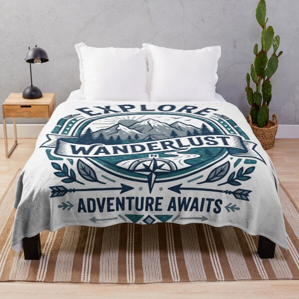 Item preview, Explore Adventure Awaits Outdoor Nature Emblem designed and sold by Owcomm.