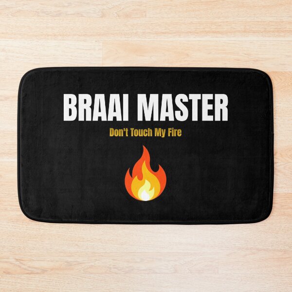 Item preview, Braai Master Don't Touch My Fire | Funny South African Dad Gift | Braai Gift designed and sold by TheOmniaMarket.