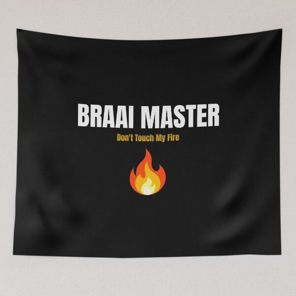Item preview, Braai Master Don't Touch My Fire | Funny South African Dad Gift | Braai Gift designed and sold by TheOmniaMarket.