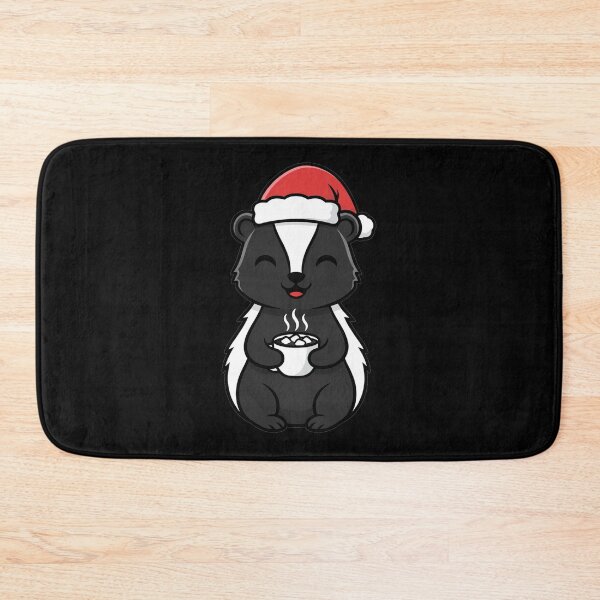 Item preview, Cute Christmas Skunk with Hot Cocoa Mug designed and sold by k3rstman1.