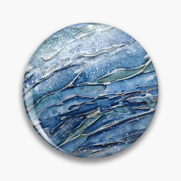 Artikelvorschau, Silver Swell – Abstrakte Kunst vom funkelnden Meer entworfen und verkauft von Cass Harker Studio.