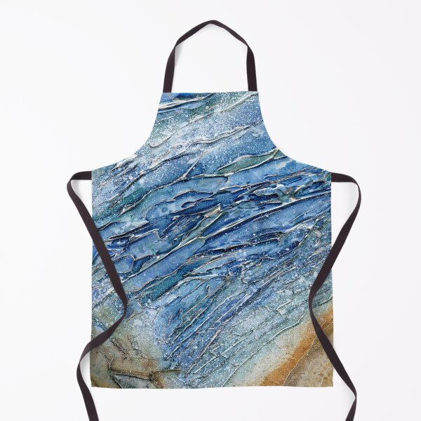 Item preview, Silver Swell - Sparkling Sea Abstract Art designed and sold by Cass Harker Studio.