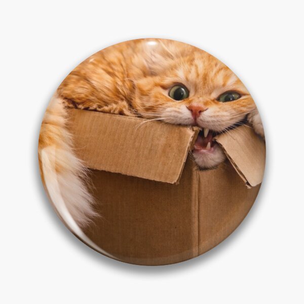 Item preview, Mischievous Cat Destroying a Box designed and sold by LovelyCatGalaxy.