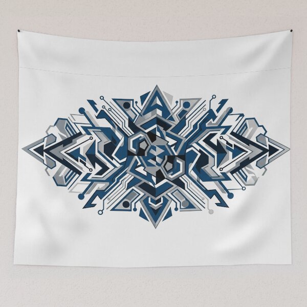 Item preview, Cybernetic Geometric Tech Sigil Fractal designed and sold by Owcomm.