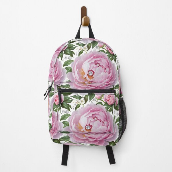 Item preview, Pink and White Peonies with Diamonds Floral Seamless Pattern designed and sold by Leylita Design.