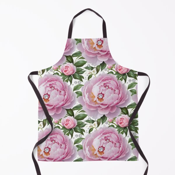 Item preview, Pink and White Peonies with Diamonds Floral Seamless Pattern designed and sold by Leylita Design.
