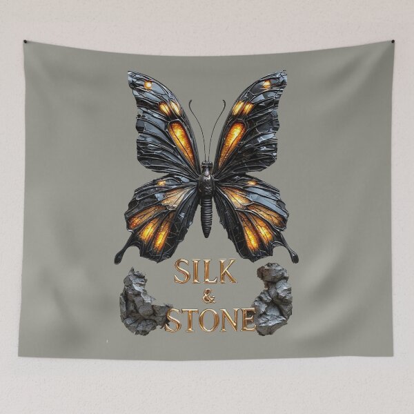 Item preview, Silk & Stone - Pure Rebel Monarch Obsidian Butterfly_ Edition_03 designed and sold by Shift-Bloom.