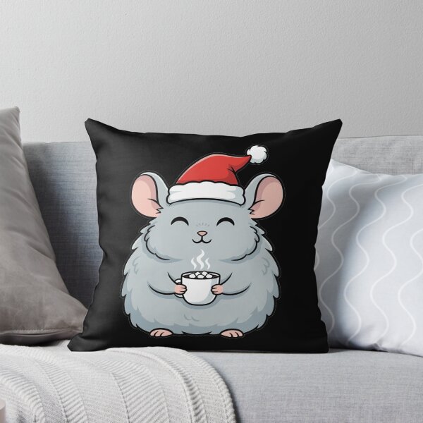Item preview, Kawaii Christmas Chinchilla Drinking Hot Cocoa designed and sold by k3rstman1.