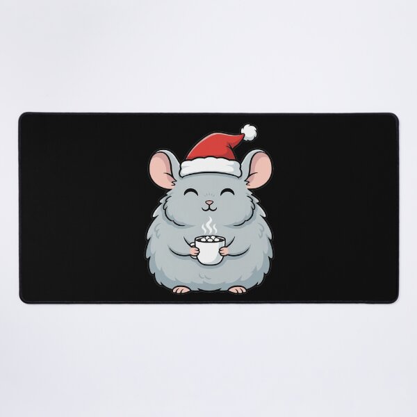 Item preview, Kawaii Christmas Chinchilla Drinking Hot Cocoa designed and sold by k3rstman1.