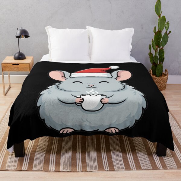 Item preview, Kawaii Christmas Chinchilla Drinking Hot Cocoa designed and sold by k3rstman1.
