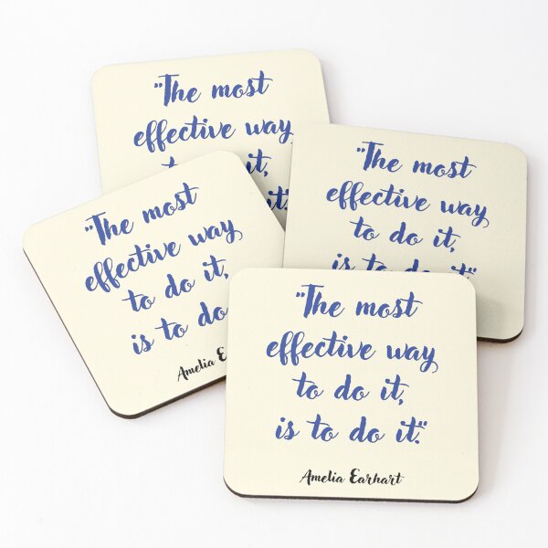 Item preview, The most effective way to. . . Amelia Earhart Quotation designed and sold by CharlottePlaceArt.