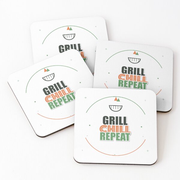 Item preview, Grill Chill Repeat designed and sold by IllumeInk.